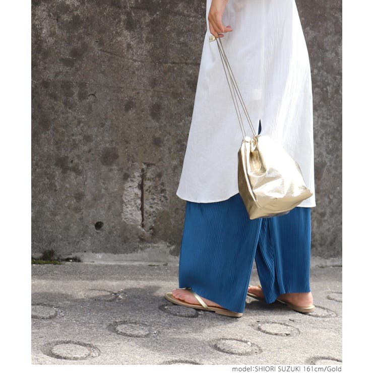 メタリック巾着バッグ 鈴木詩織さん着用 | coca | 詳細画像9 