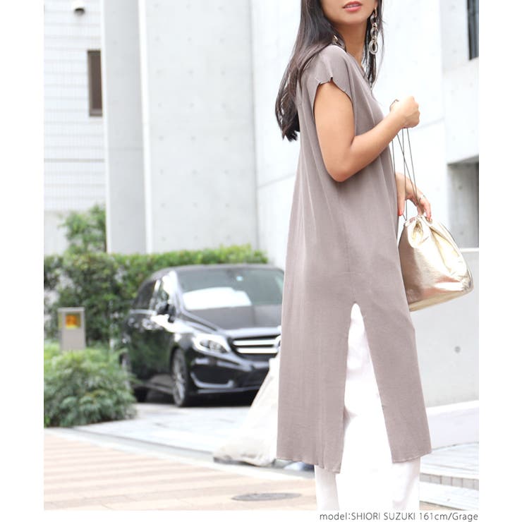 新品 モラビトスペル レース刺繍サマーニットワンピース フレンチスリーブ 40 サイドスリットフレンチスリーブサマーニットワンピース 鈴木詩織さん