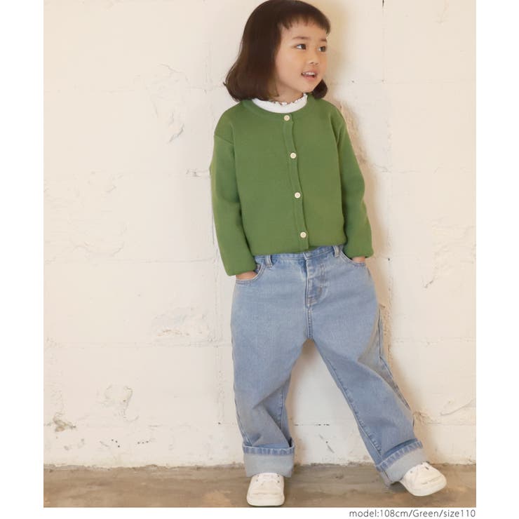 Uhr キッズ　ニットカーディガン 120-130]セーラーカラーニットカーデ(カーディガン) | a.v.v