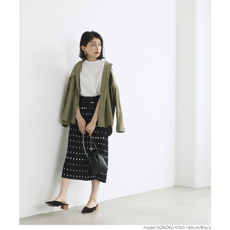 ポルカドットスカート レディース ロングスカート[品番