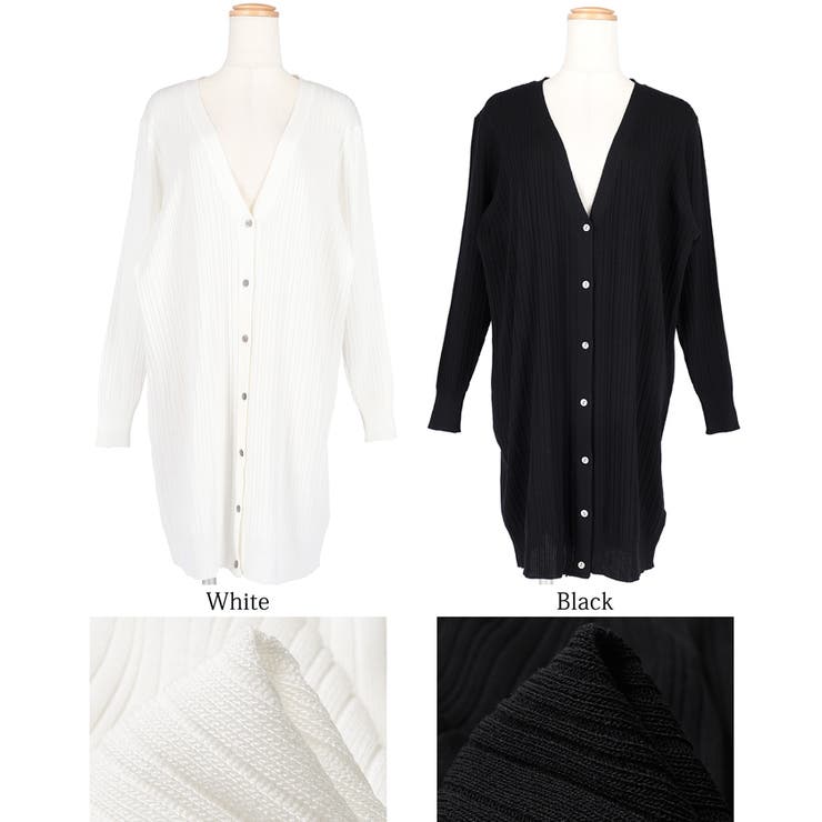 ロングカーディガン レディース ロング丈 | coca | 詳細画像4 