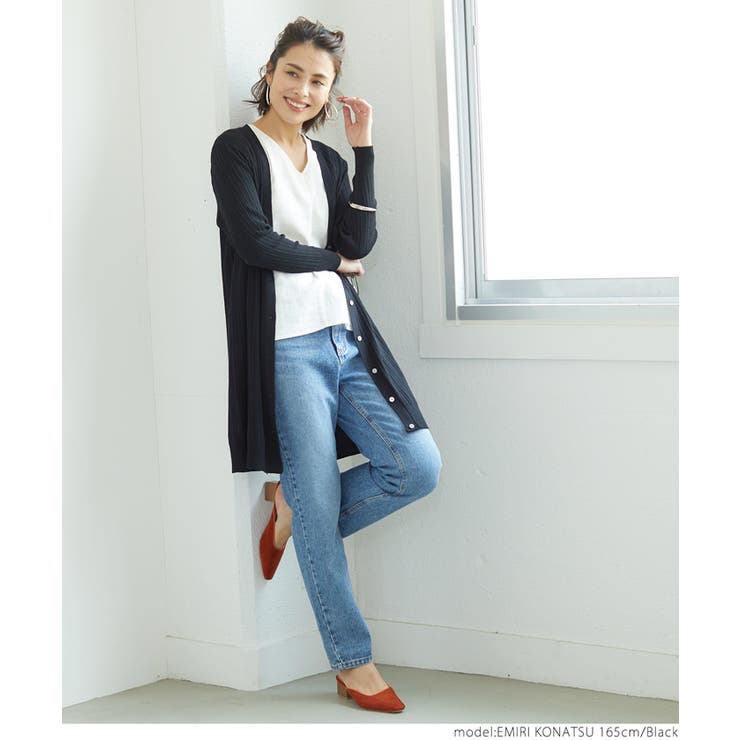 ロングカーディガン レディース ロング丈 | coca | 詳細画像6 