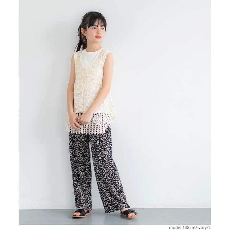 かぎ編みレースタンクトップ キッズ | coca | 詳細画像2 