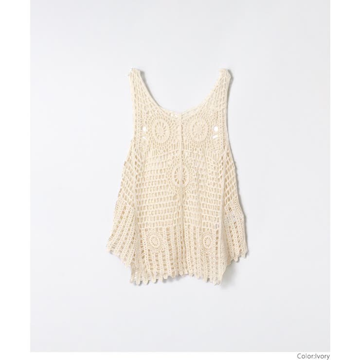 かぎ編みレースタンクトップ キッズ | coca | 詳細画像10 