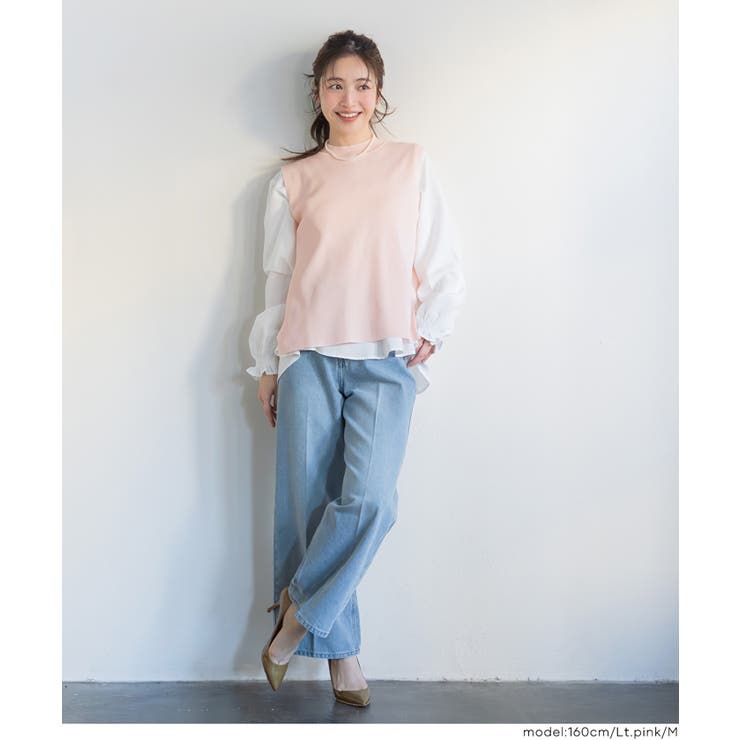 ニットベストセットブラウス | coca | 詳細画像18 