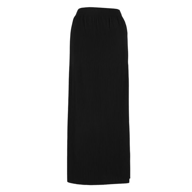 ［Black］ | 〈26ss新色登場〉細見え！セルフカットできるリブロングIラインスカート | coca