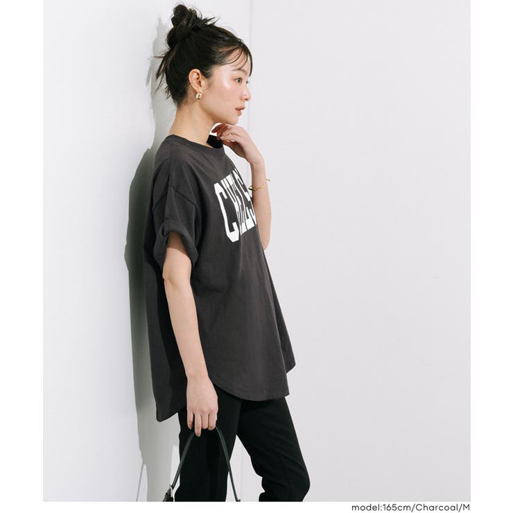 テールカットカレッジビッグTシャツ | coca | 詳細画像13 