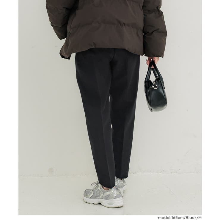 25AW 新色ダークピンク・ダークブラウンが新登場！裏起毛テーパードパンツ | coca | 詳細画像16 