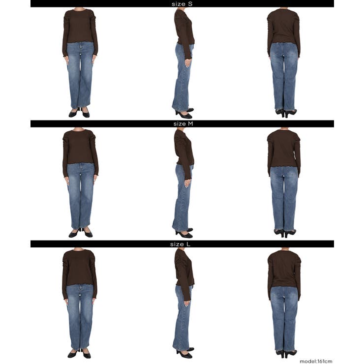 クレープシャーリングパフスリーブトップス | coca | 詳細画像28 