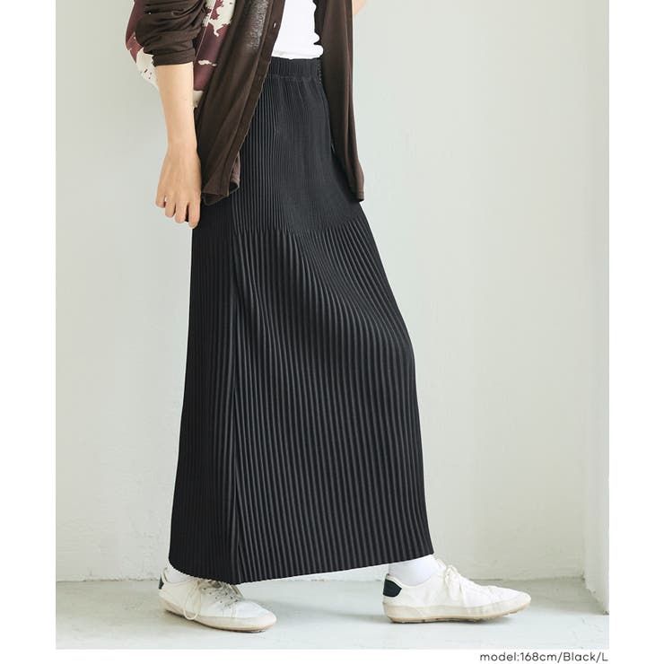 ＼26aw新色登場／細見え！セルフカットできるリブロングIラインスカート | coca | 詳細画像3 