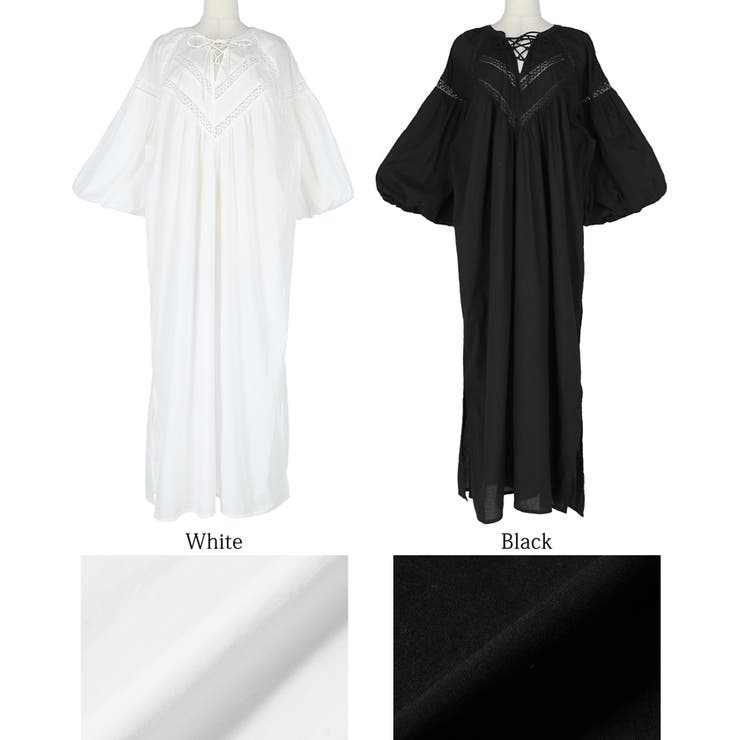 レース切り替えワンピース | coca | 詳細画像13 