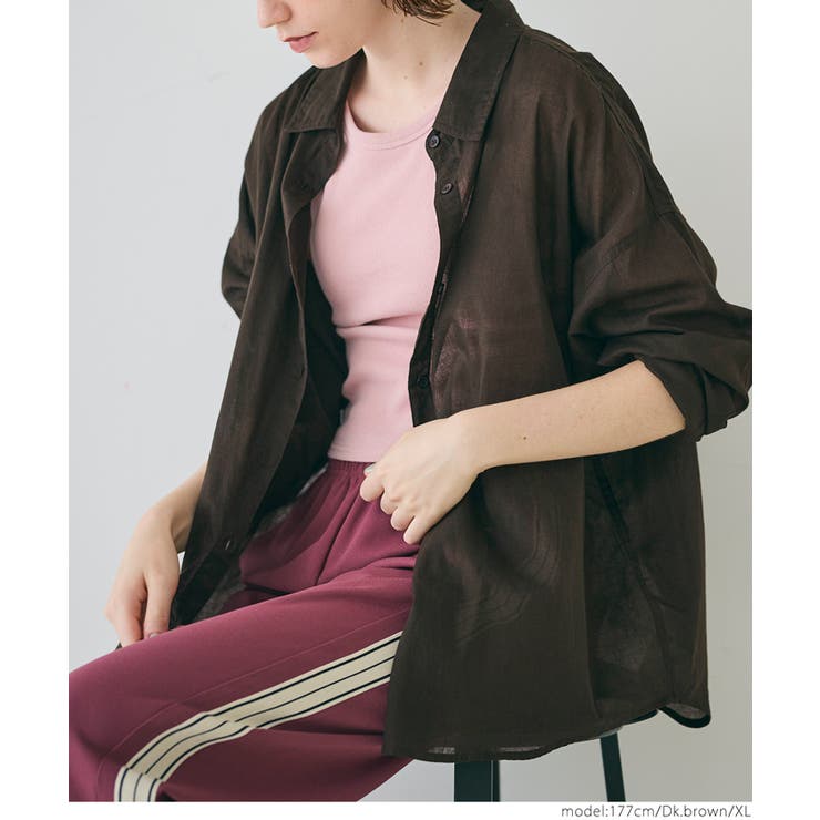 ［Dk.brown］ | 【新色追加/お気に入り数7000突破】ガーゼシャツ | coca