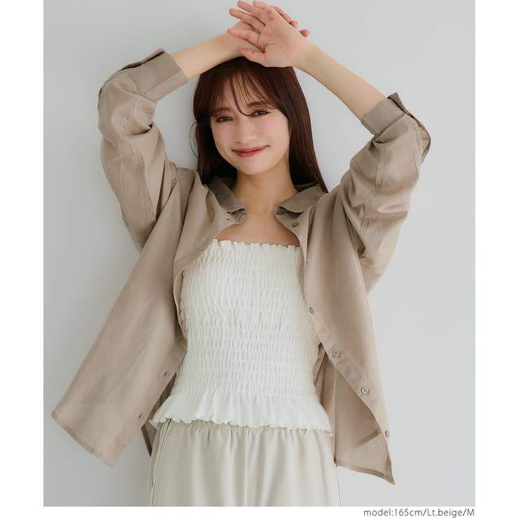 本日限定値下げ　希少！！　 WHITE ガーゼシャツ コカ coca ガーゼシャツ （Lt.beige） -ファッション通販