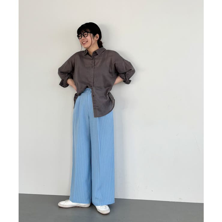 卸し売り購入 ストライプワイドパンツ レディース[品番：PA000017094]｜coca パンツ