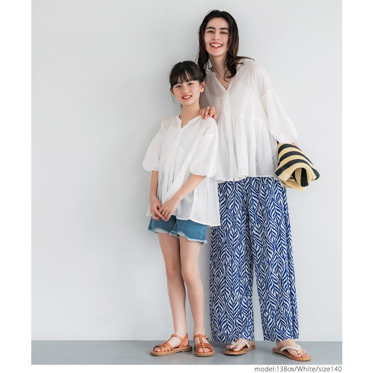 親子お揃い袖ボリュームティアードブラウス レディース | coca | 詳細画像2 