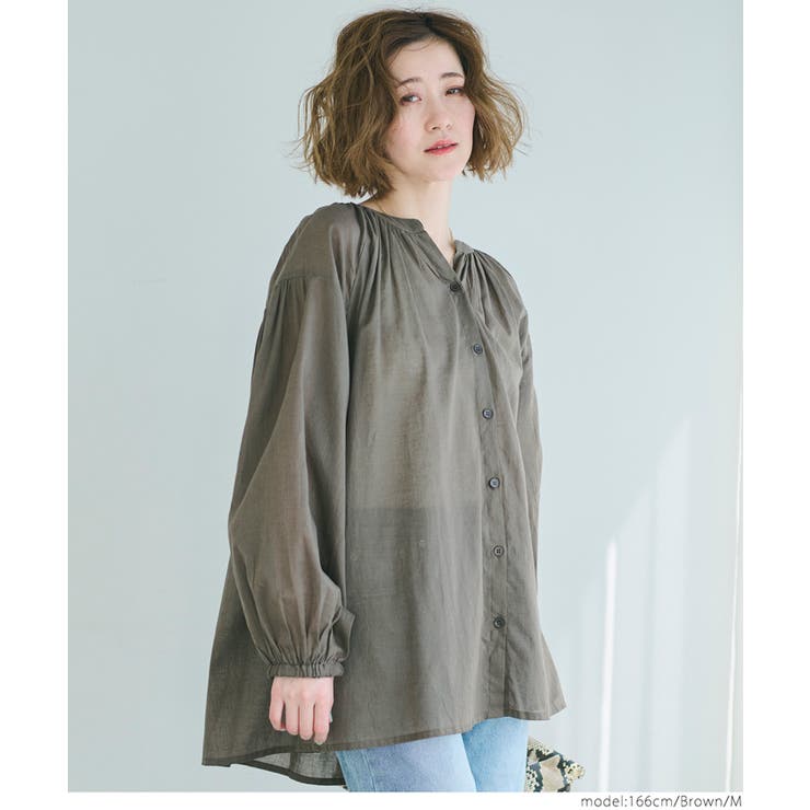 ビッグガーゼシャツ レディース[品番：PA000016882]｜coca（コカ