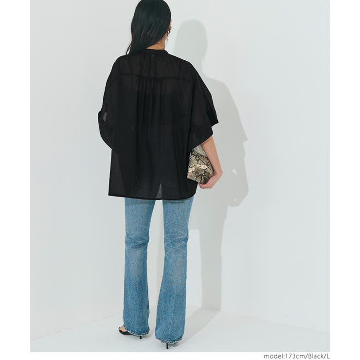 コットンボイルポンチョシャツ | coca | 詳細画像12 