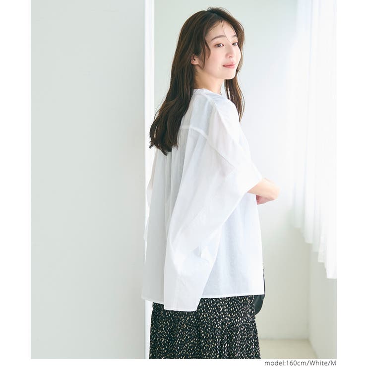 コットンボイルポンチョシャツ | coca | 詳細画像15 