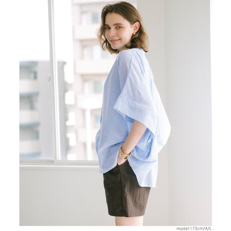 コットンボイルポンチョシャツ | coca | 詳細画像19 