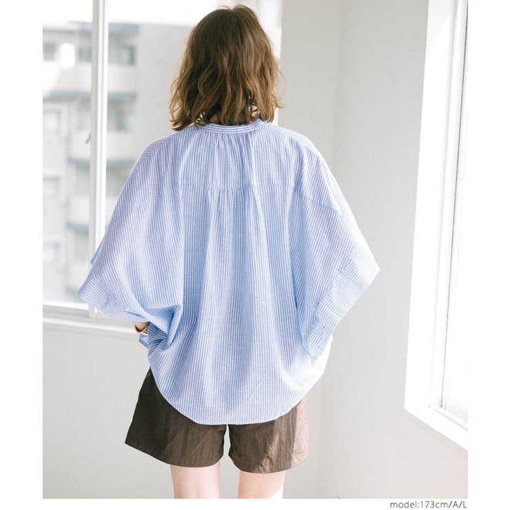 コットンボイルポンチョシャツ | coca | 詳細画像20 