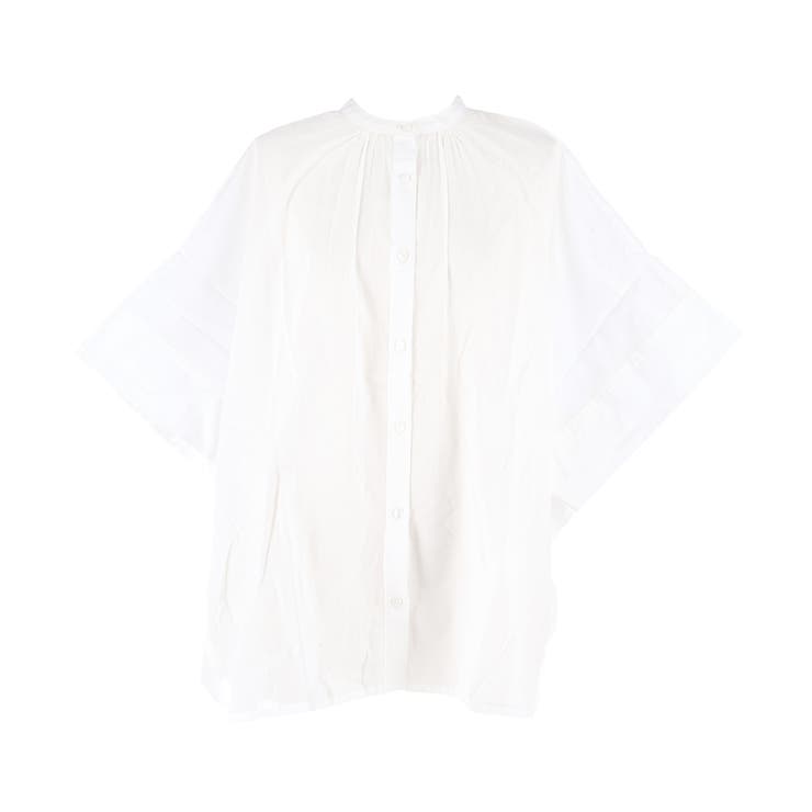 コットンボイルポンチョシャツ | coca | 詳細画像2 