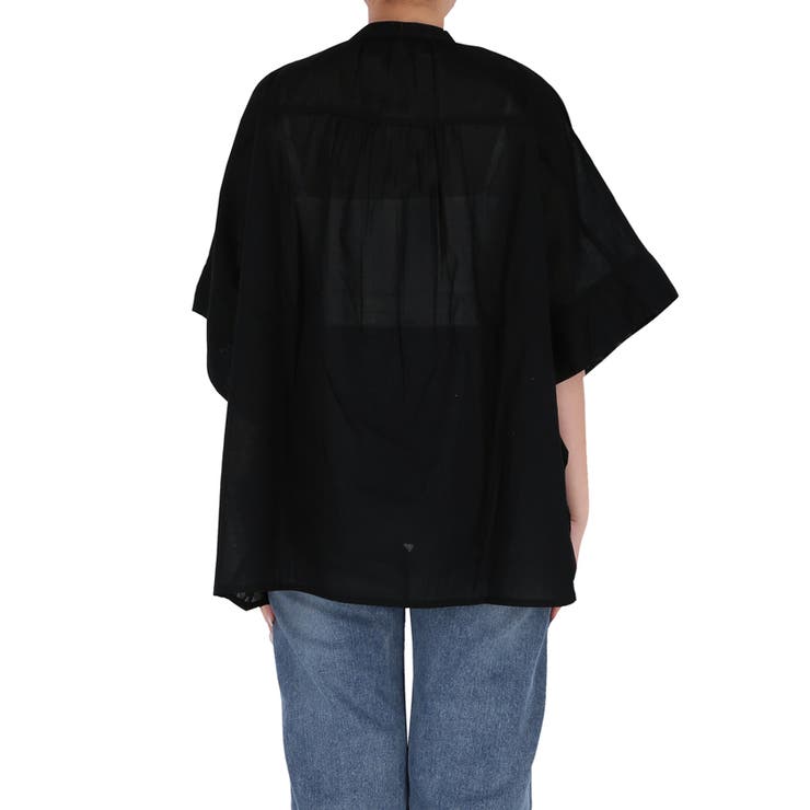 コットンボイルポンチョシャツ | coca | 詳細画像8 