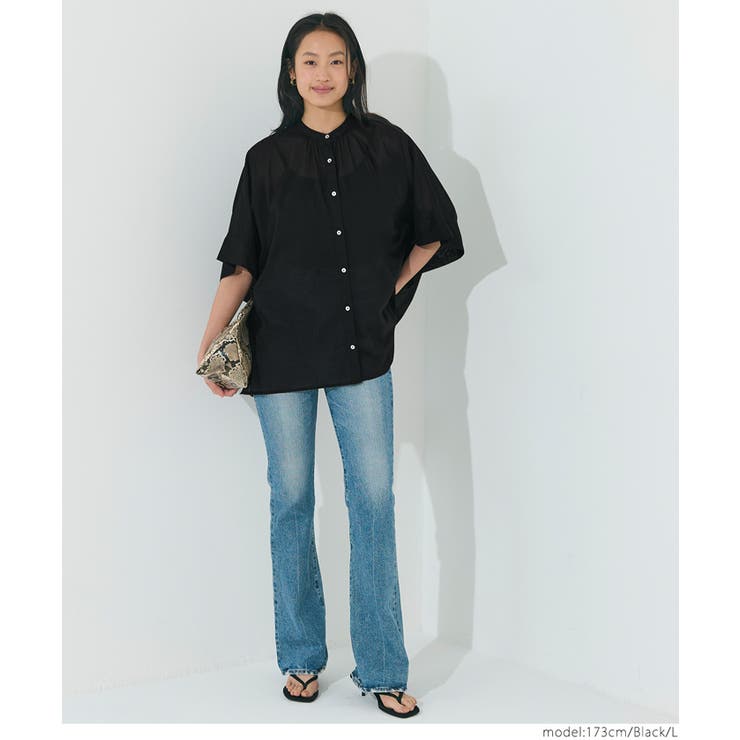 コットンボイルポンチョシャツ | coca | 詳細画像10 