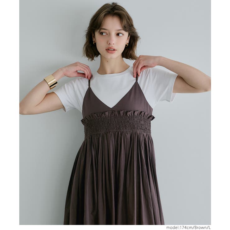 ギャザーキャミワンピース レディース | coca | 詳細画像11 