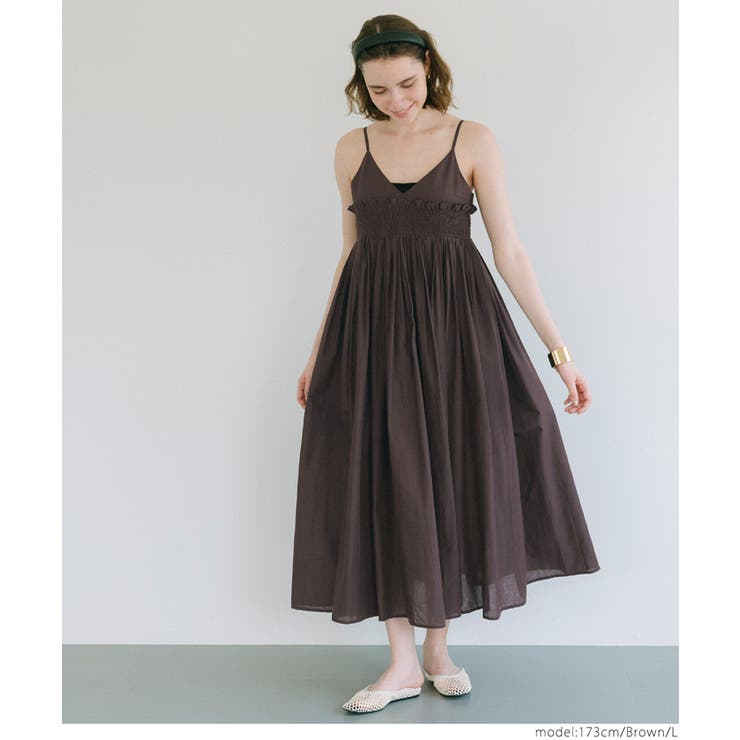 ギャザーキャミワンピース レディース | coca | 詳細画像12 