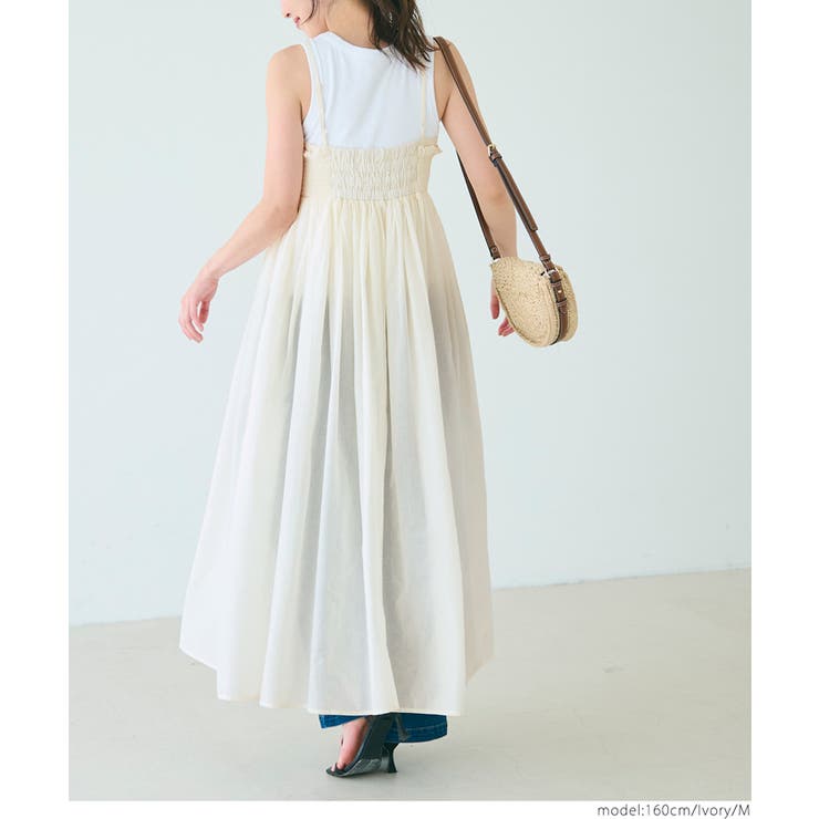 ギャザーキャミワンピース レディース | coca | 詳細画像17 