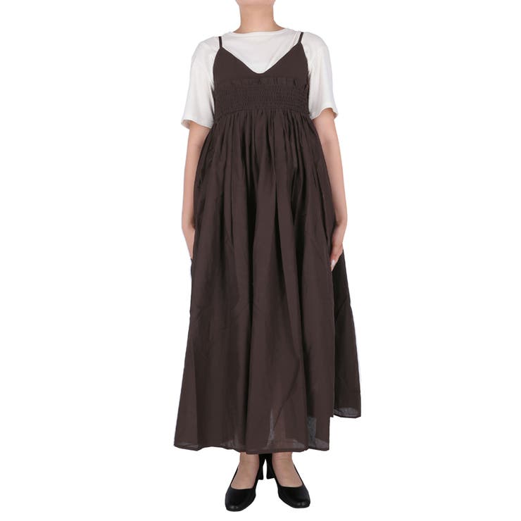 ギャザーキャミワンピース レディース | coca | 詳細画像4 