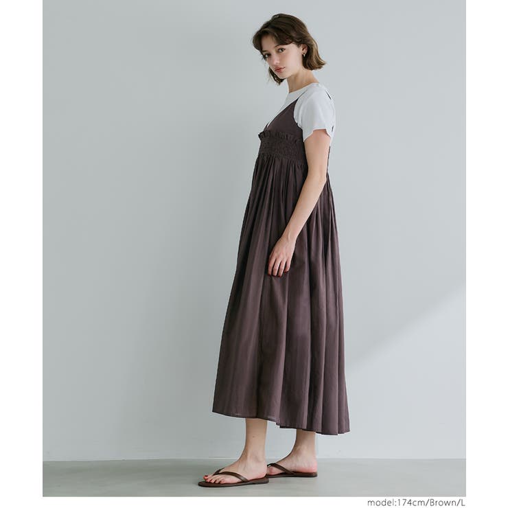 ギャザーキャミワンピース レディース | coca | 詳細画像8 