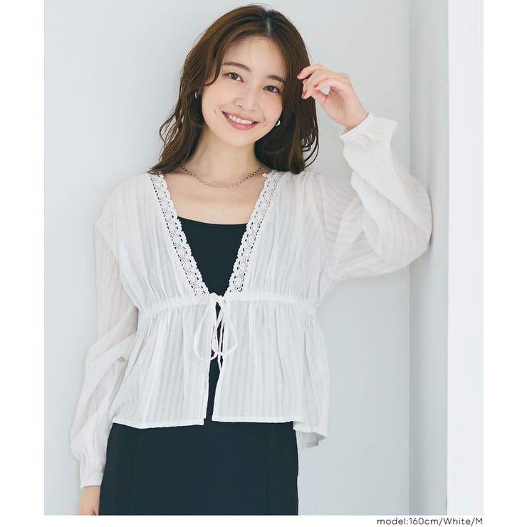 コットンドビーストライプブラウス レディース | coca | 詳細画像4 