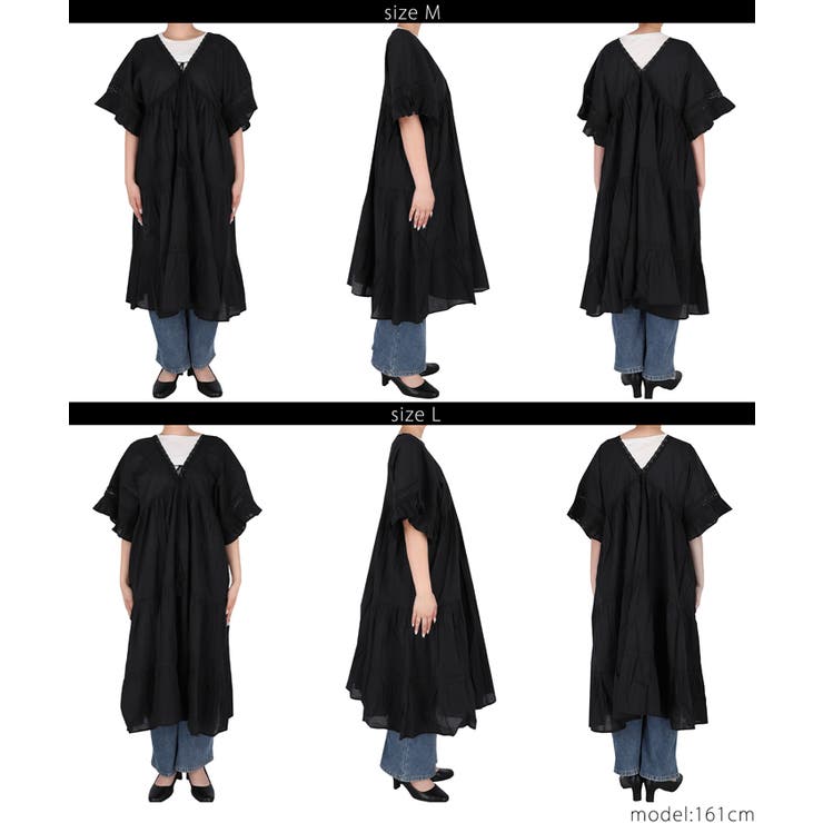 Vネックレースワンピース レディース | coca | 詳細画像19 