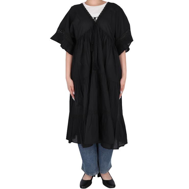 Vネックレースワンピース レディース | coca | 詳細画像4 