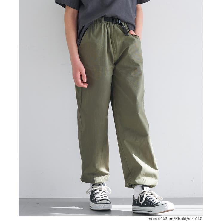 コットンリップストップジョガーパンツ キッズ | coca | 詳細画像14 