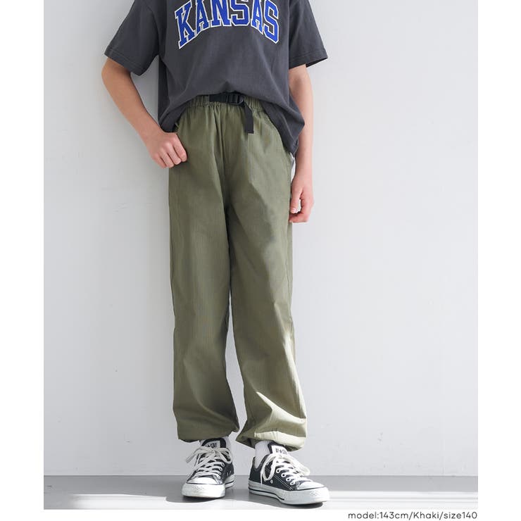 コットンリップストップジョガーパンツ キッズ | coca | 詳細画像16 