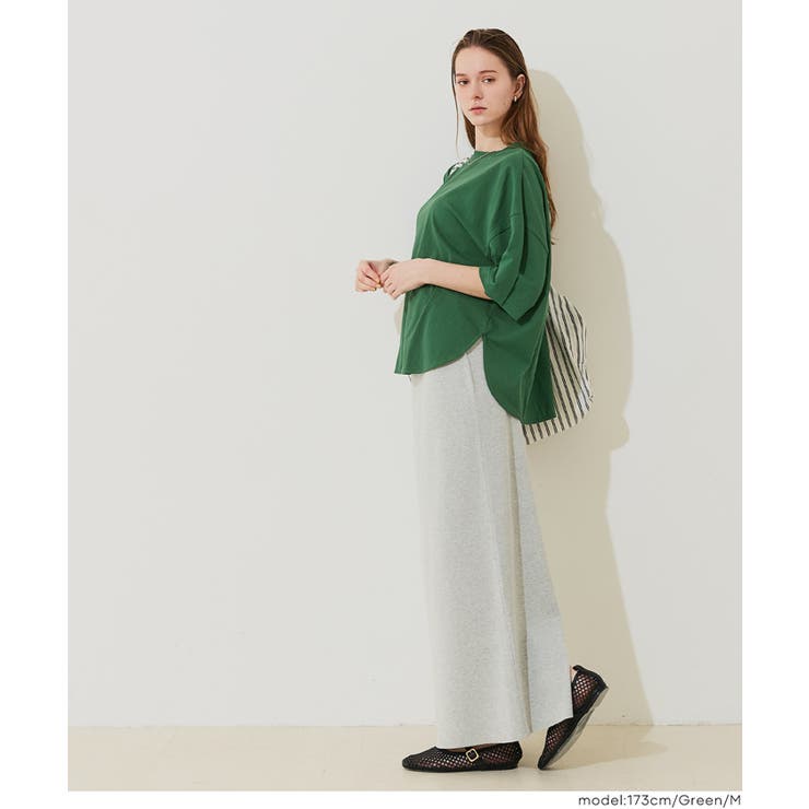 〈26ss新色登場〉着回し力抜群！5部袖ビッグTシャツ | coca | 詳細画像19 