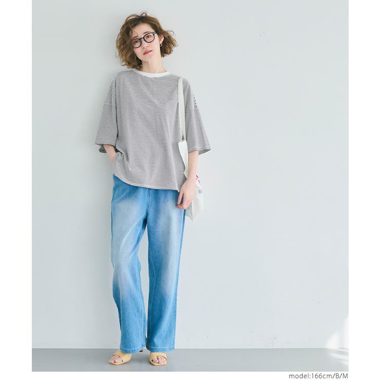 OE天竺5部袖ビッグTシャツ レディース | coca | 詳細画像13 