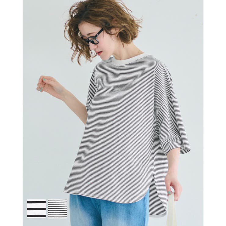 OE天竺5部袖ビッグTシャツ レディース | coca | 詳細画像1 