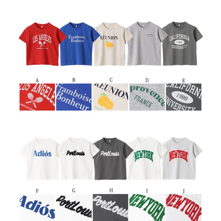 親子お揃いアソートデザインクルーネックTシャツ キッズ | coca | 詳細画像3 