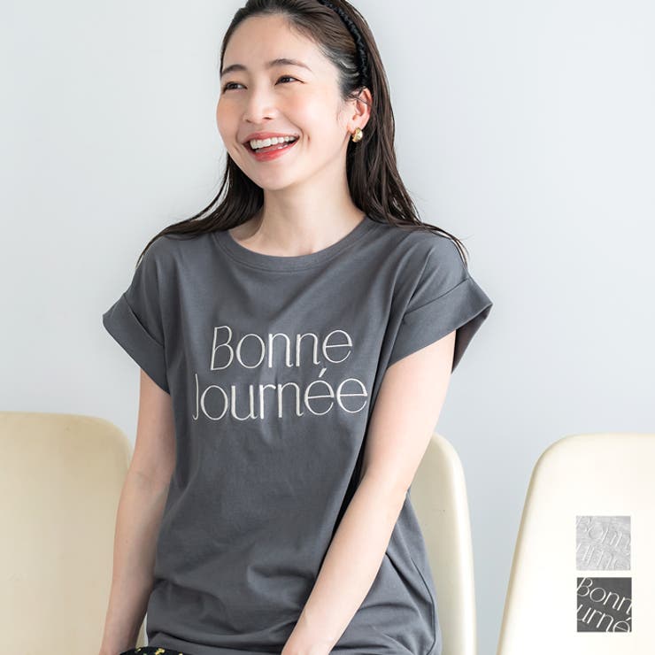 フレンチスリーブロゴTシャツ レディース | coca | 詳細画像1 