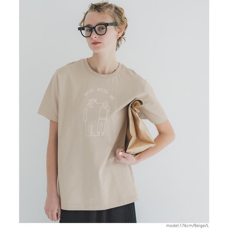ベアプリントTシャツ メンズ レディース[品番：PA000016959]｜coca