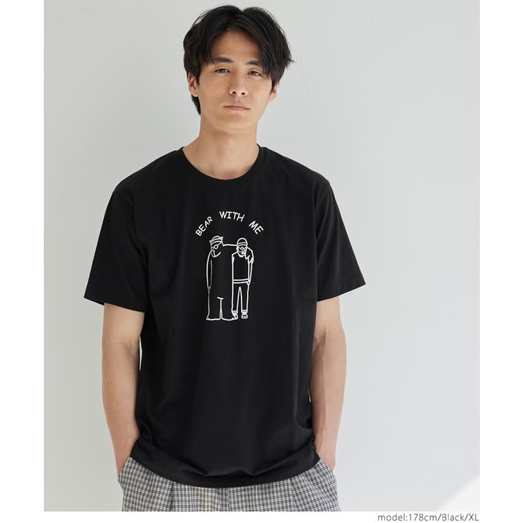 ベアプリントTシャツ メンズ レディース[品番:PA000016959 ベアプリントTシャツ メンズ レディース[品番:PA000016959