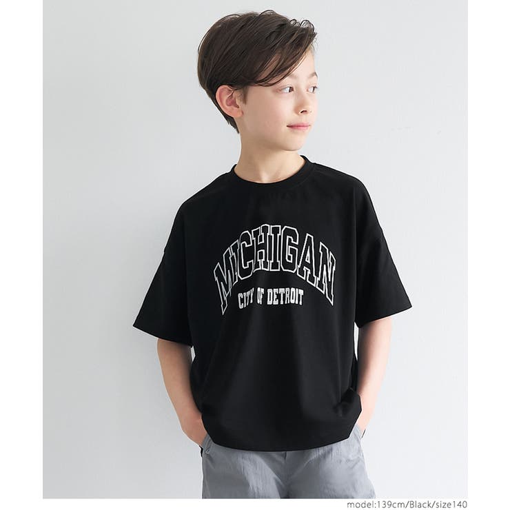 ［Black］ | カレッジロゴTシャツ キッズ | coca