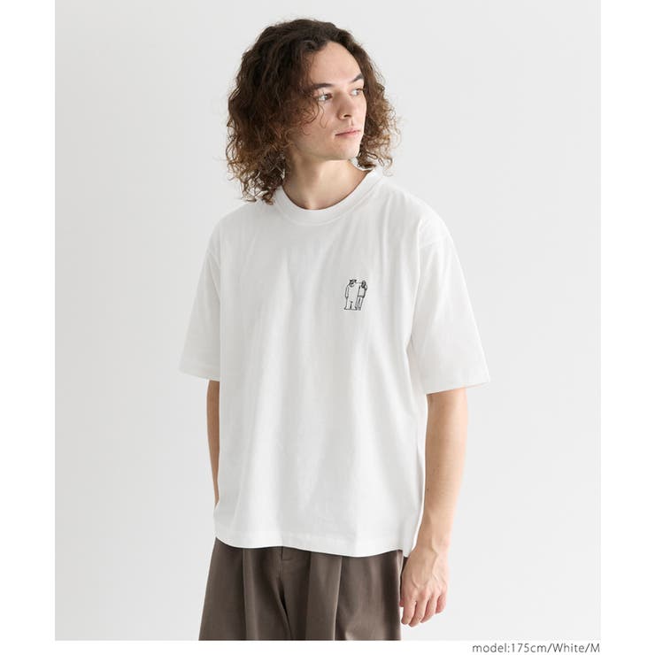【カジュアル♪】  ロゴ コットン スリム Tシャツ TIGORA ティゴラ メンズ 半袖 Tシャツ コットンセミワイドT