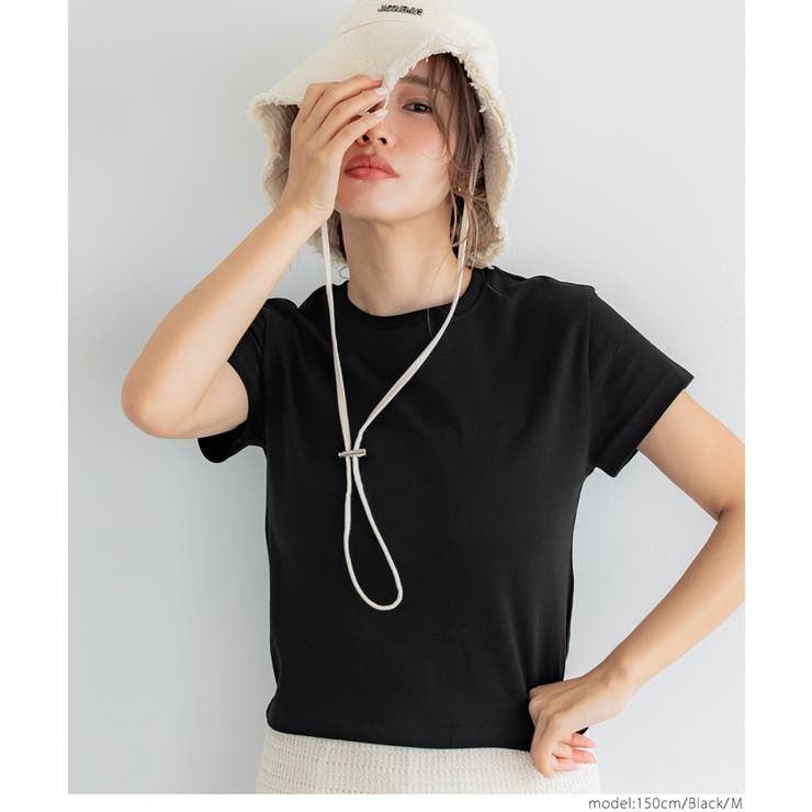 スムースコンパクトミニTシャツ レディース[品番：PA000017076]｜coca