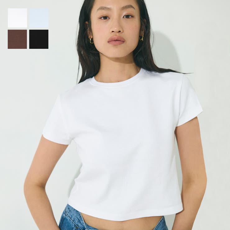 KOCH 売れ筋商品|||コッホ Tシャツ トップス レディース T-shirts White スムースコンパクトミニTシャツ レディース[品番：PA000017076