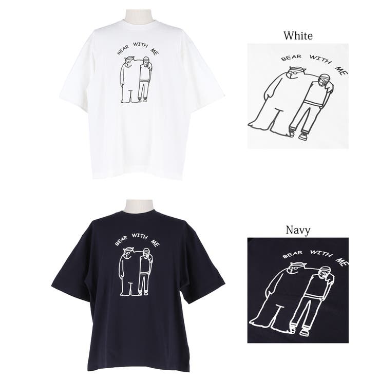 ベアプリントTシャツ メンズ レディース | coca | 詳細画像14 