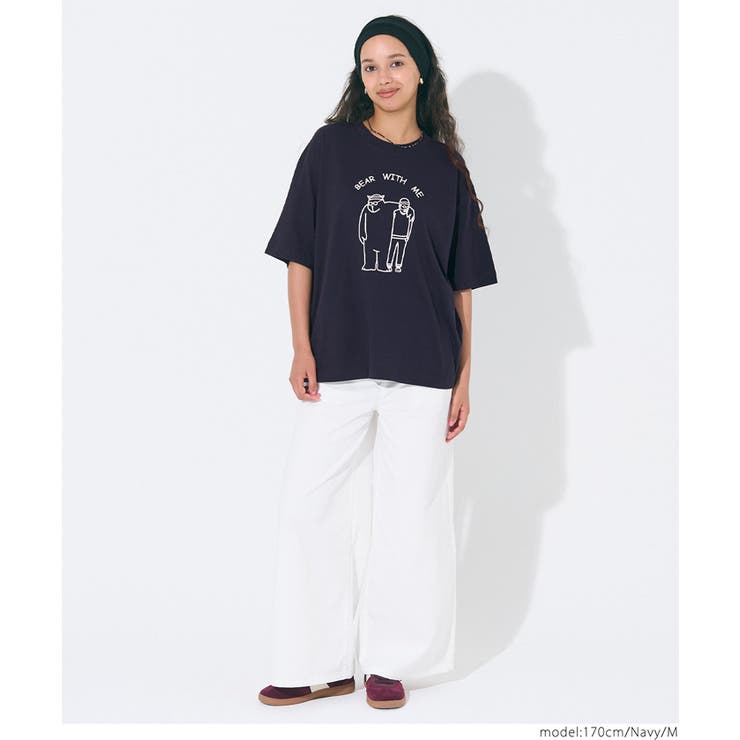 ベアプリントTシャツ メンズ レディース | coca | 詳細画像3 